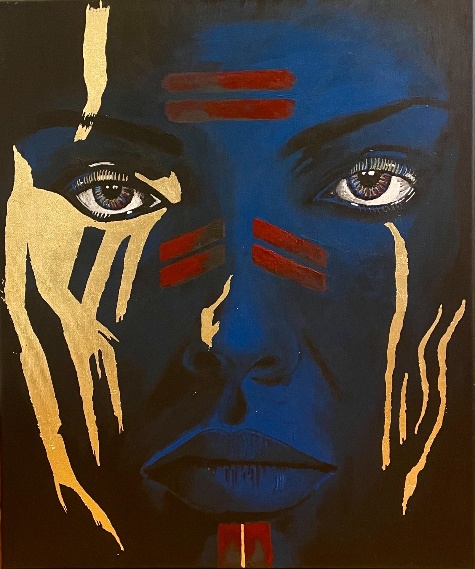 Golden tribal 46x55x4 cm Pris 5 900 SEK / 530 EURO